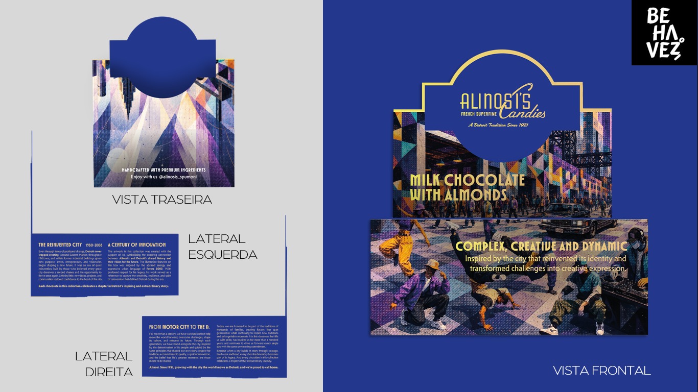 Milk Chocolate with Almonds upcoming Detroit display artwork